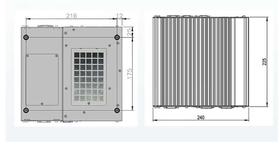 從中可以看出.DTB-3116-Q370的尺寸優(yōu)勢明顯，具有薄款機身，機內結構緊湊，占用空間小，節(jié)省為用戶更多空間。。與此同時這款工控機重量輕，攜帶、搬運便利。